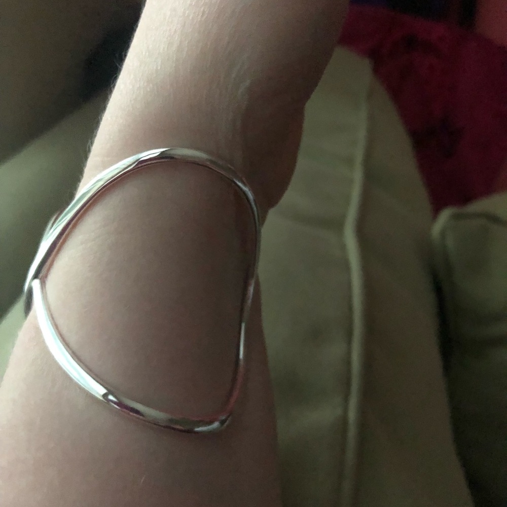 Silver X Cuff - Picture 8 of 8